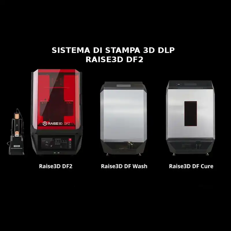 Raise3D DF Wash stampanti a resina 3dcut